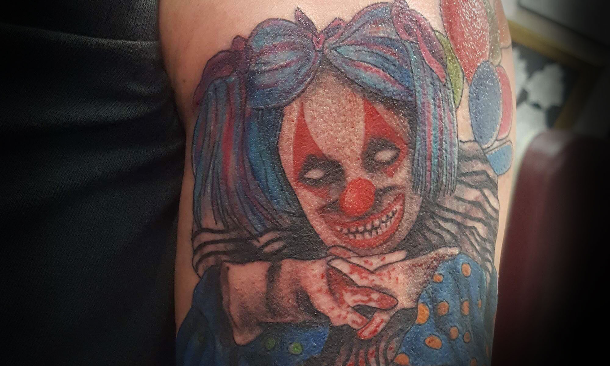 Mr Gacy Clown Tattoo