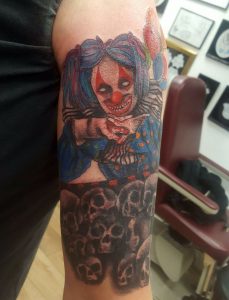 Mr Gacy Clown Tattoo